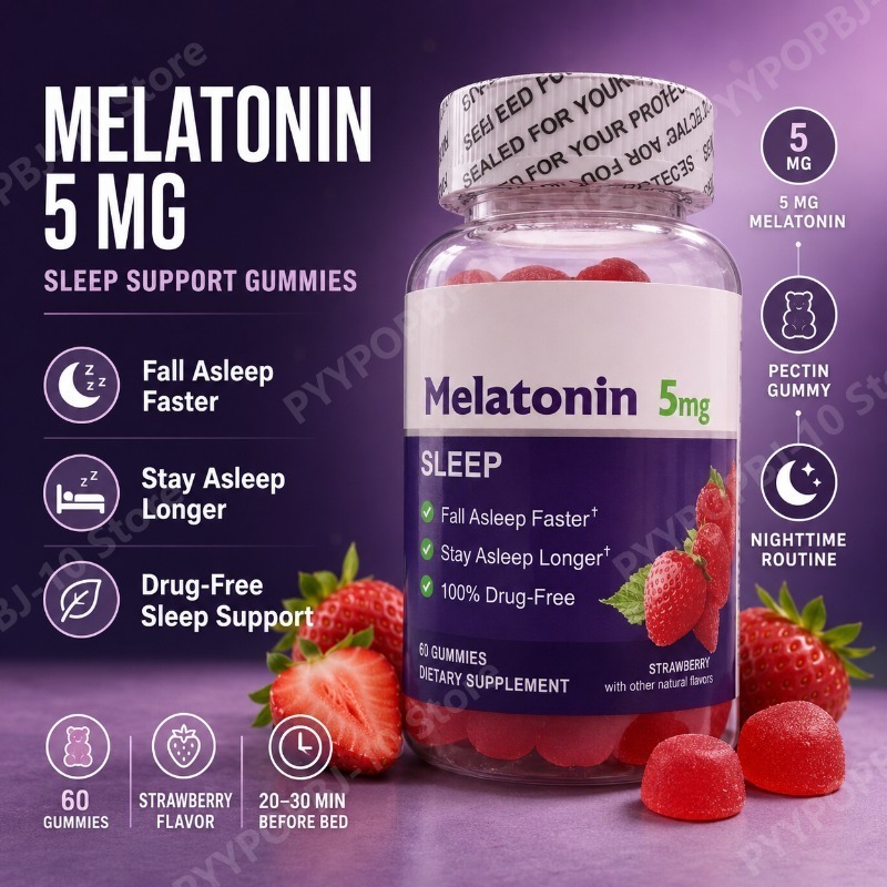 Melatonin Sleep Gummy - Melatonin 5mg Gummies Sleep Support 60