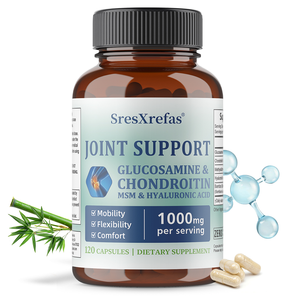 Glucosamine Chondroitin Joint - Glucosamine Chondroitin MSM Capsules with Bamboo,