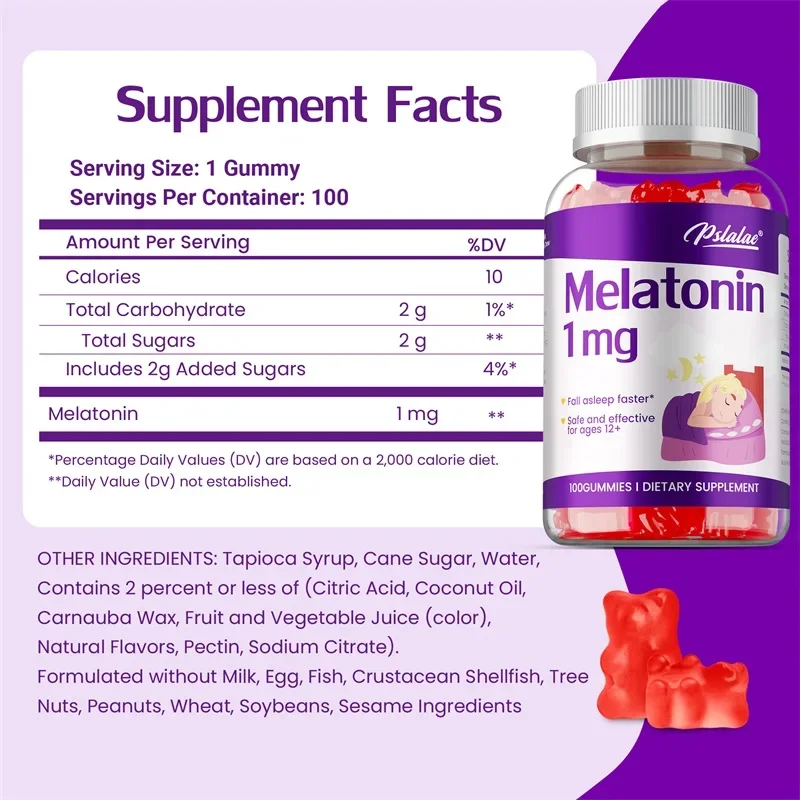 Melatonin Gummies 1mg - Helps  - Melatonin Sleep Gummy reseña y precio