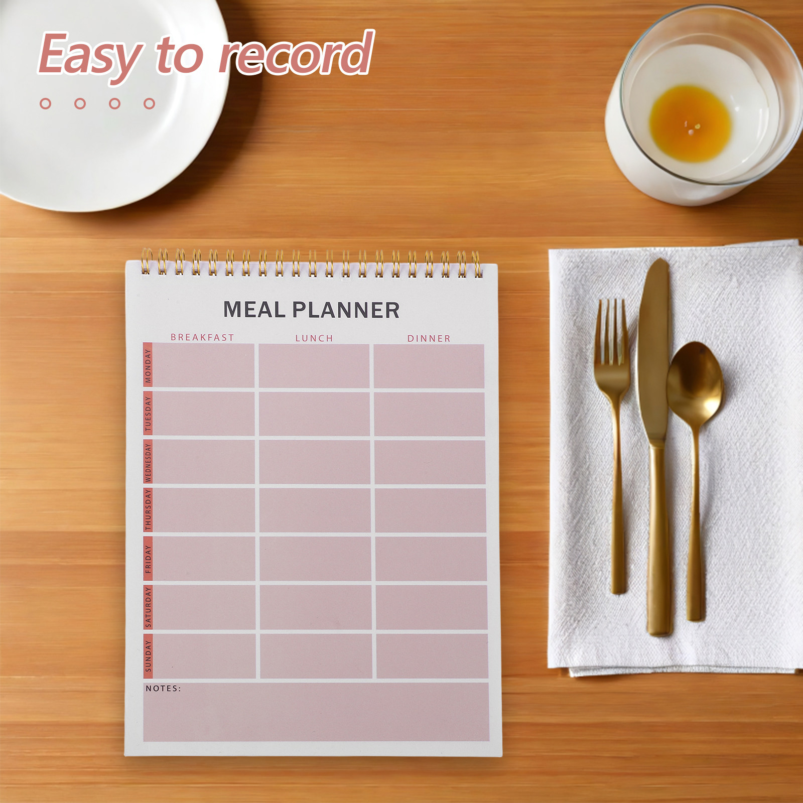 Weekly Meal Planner Notebook S - Nutrition Fitness reseña y precio