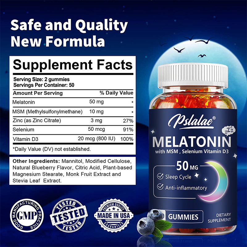 Melatonin Gummies 50mg - Sleep - Melatonin Sleep Gummy reseña y precio