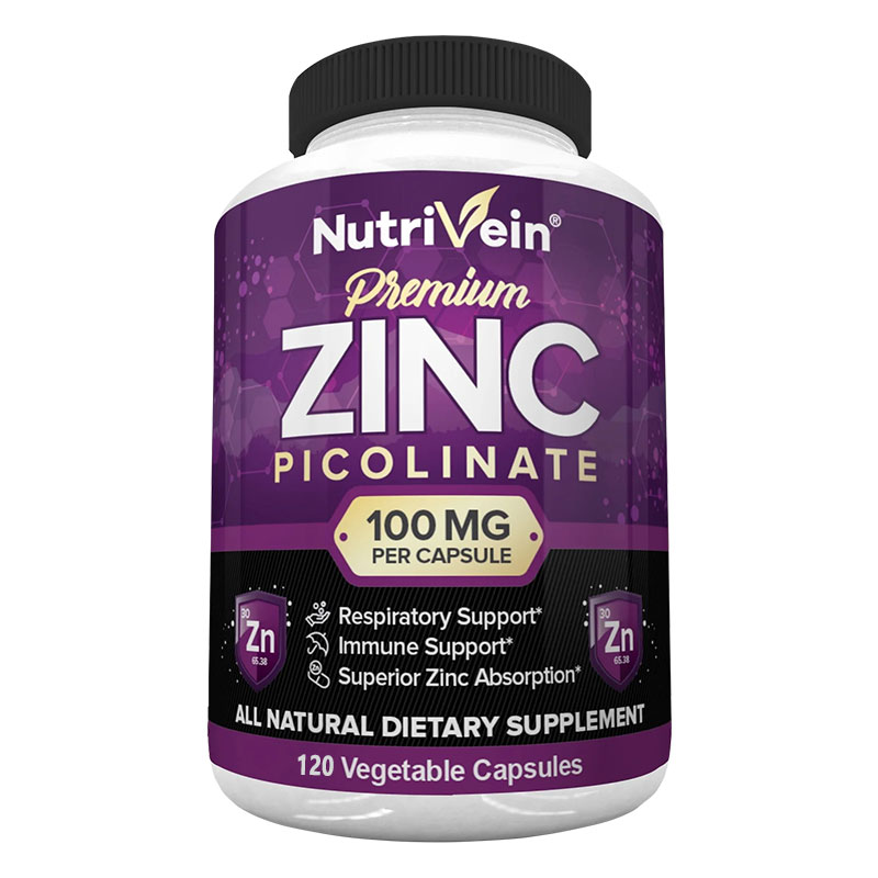Premium Zinc Picolinate 100mg  - Nutrition Zinc reseña y precio