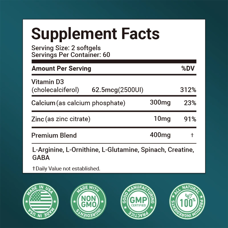 Height Booster Supplements - w - Nutrition Zinc reseña y precio