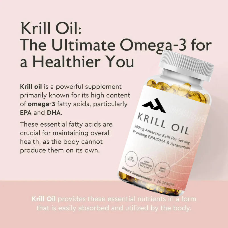 Antarctic Krill Oil 500mg Phos - Krill Oil Supplement reseña y precio