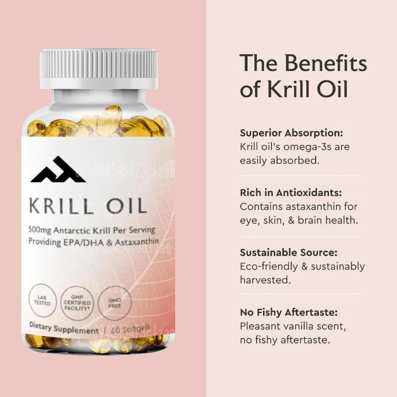 Antarctic Krill Oil 500mg Phos - Krill Oil Supplement reseña y precio