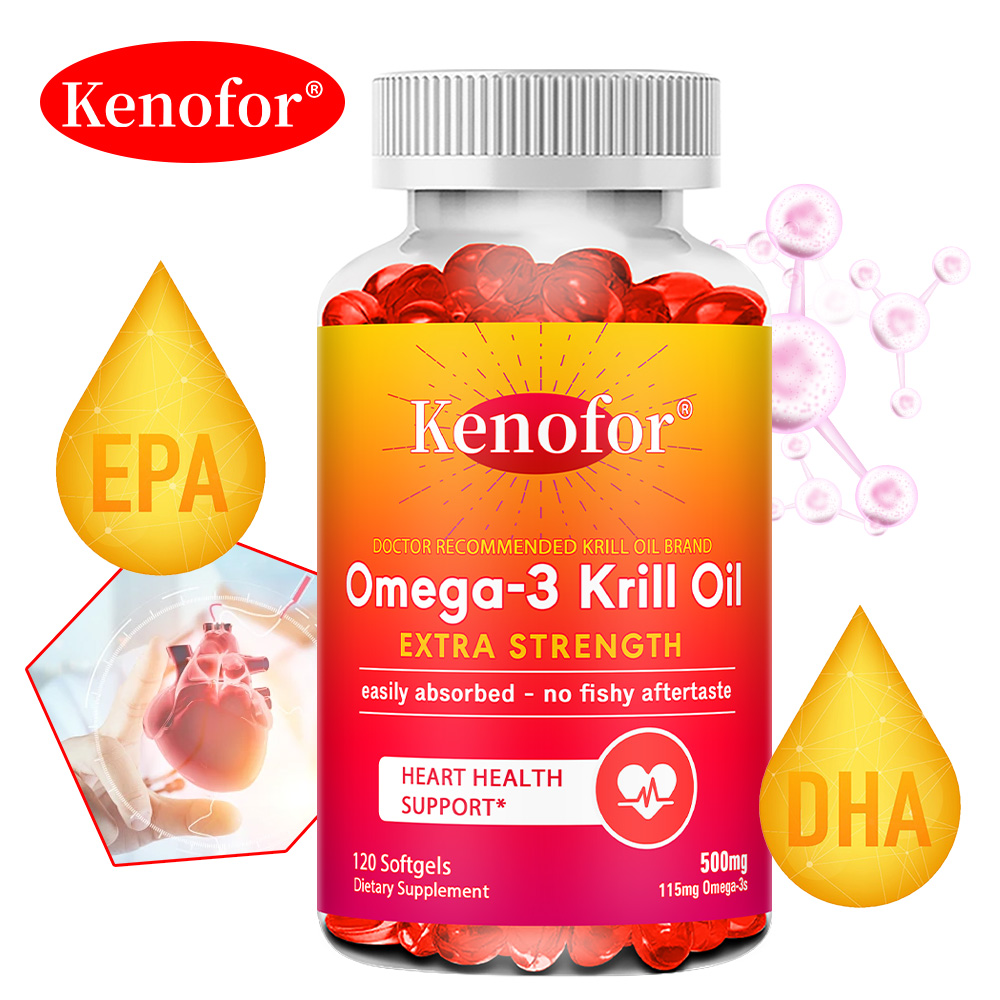 Antarctic Krill Oil 500mg Omeg - Krill Oil Supplement reseña y precio