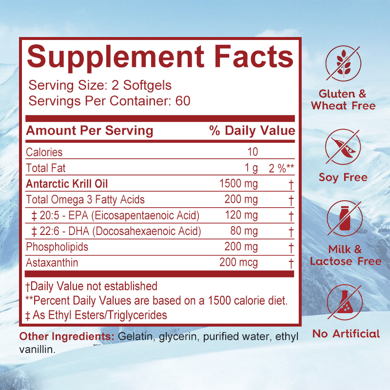 Antarctic Krill Oil Supplement - Krill Oil Supplement reseña y precio