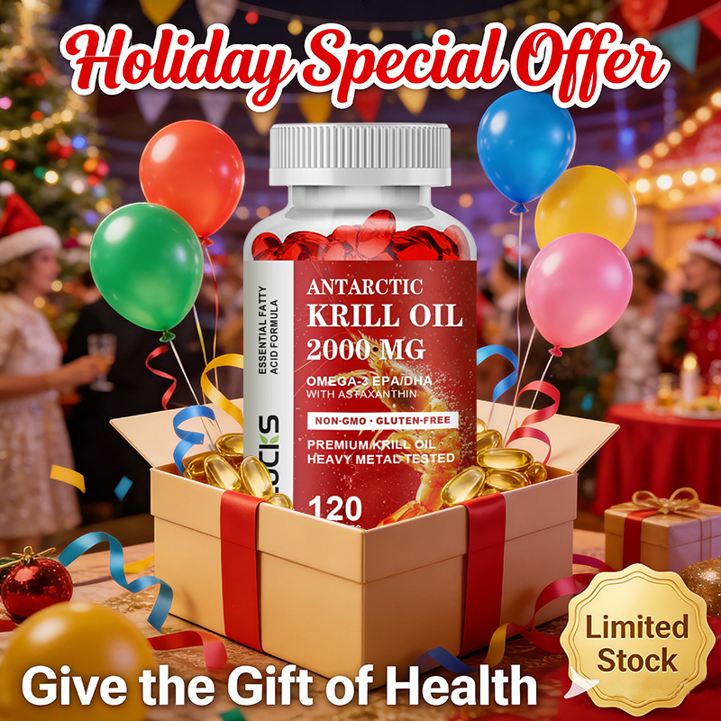 HOLUCKS Pure Krill Oil Supplem - Krill Oil Supplement reseña y precio