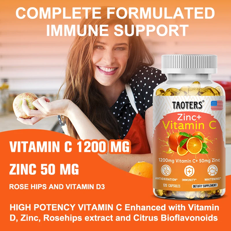 Taoters Vitamin C + Zinc Suppl - Nutrition Zinc reseña y precio