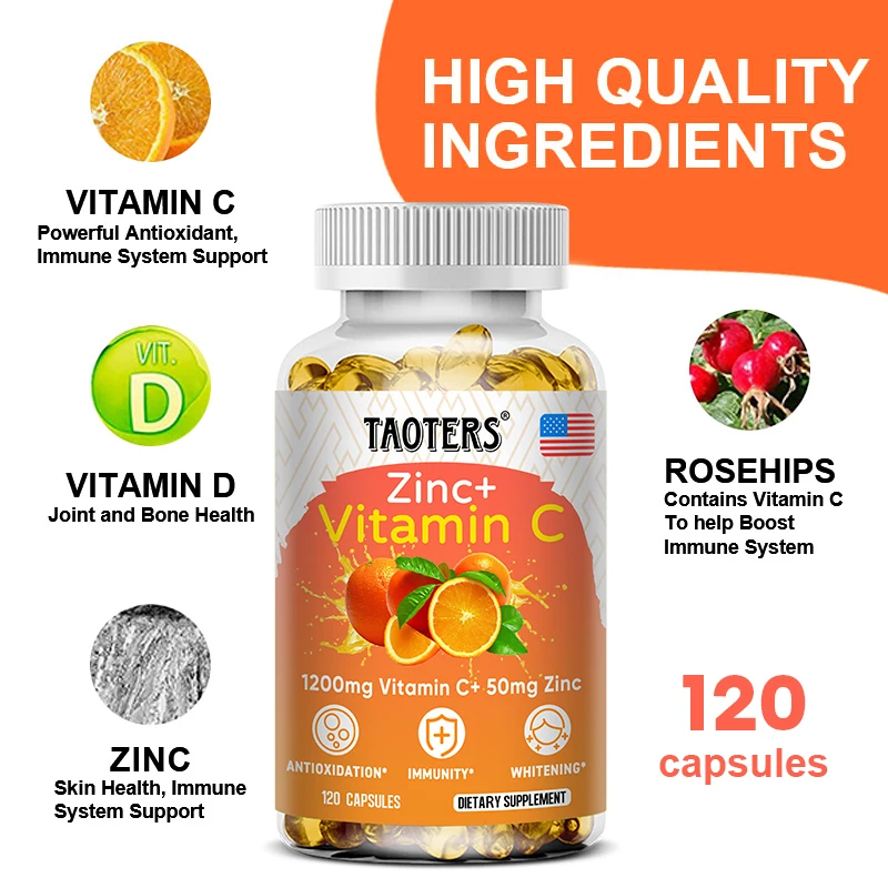 Taoters Vitamin C + Zinc Suppl - Nutrition Zinc reseña y precio