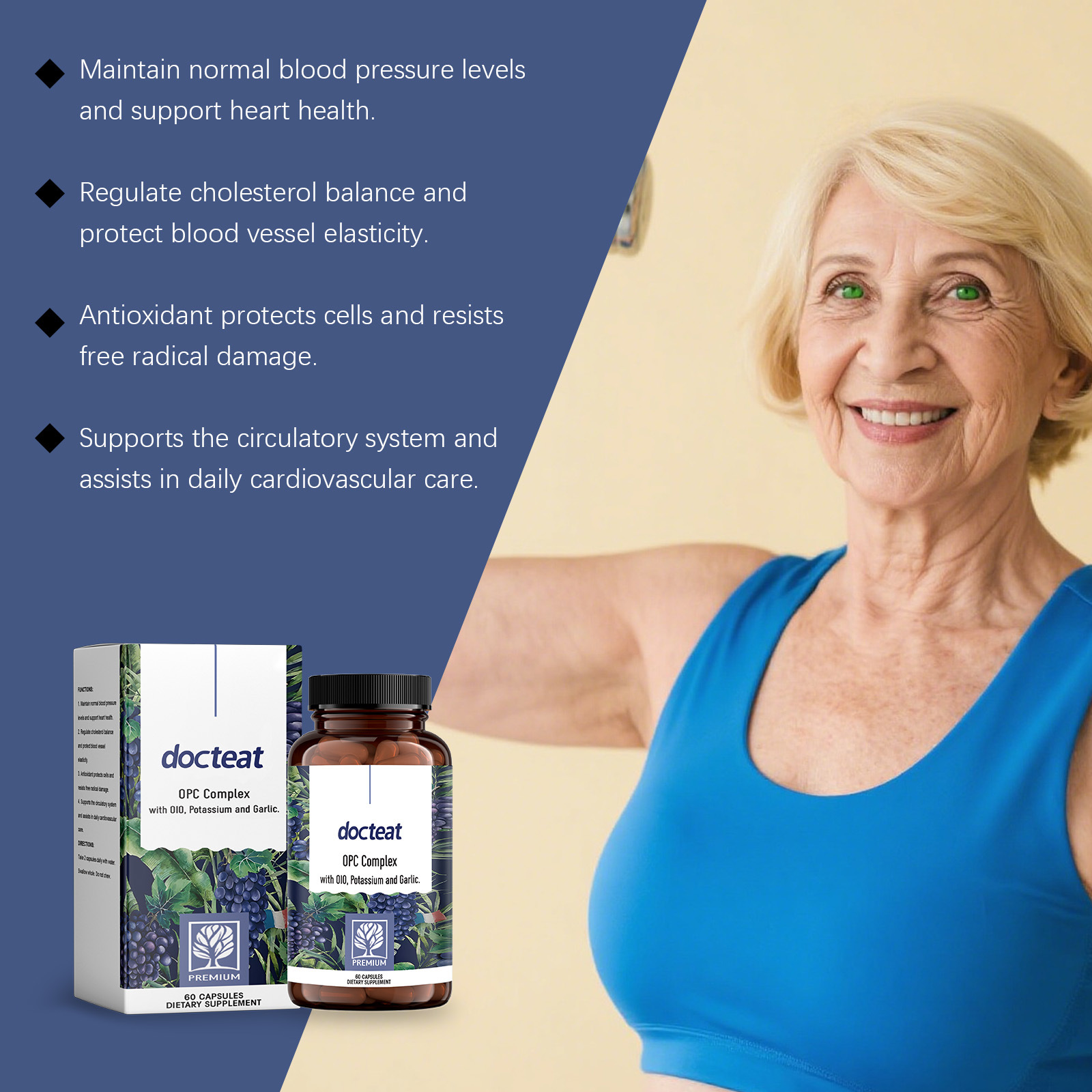 DOCTEAT Cardiovascular Health  - Nutrition Fitness reseña y precio