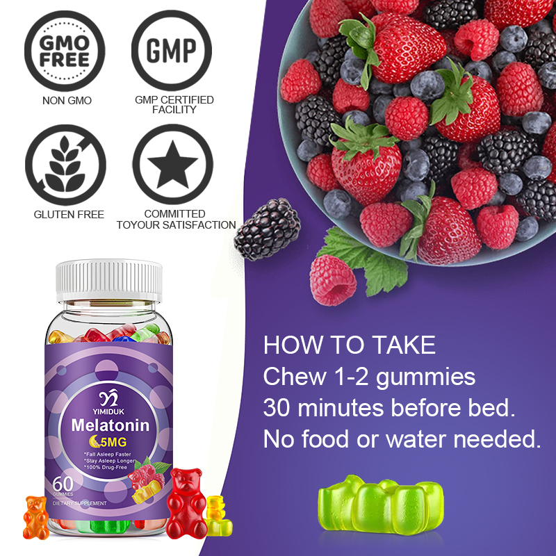 Melatonin Gummies 5Mg, Support - Melatonin Sleep Gummy reseña y precio