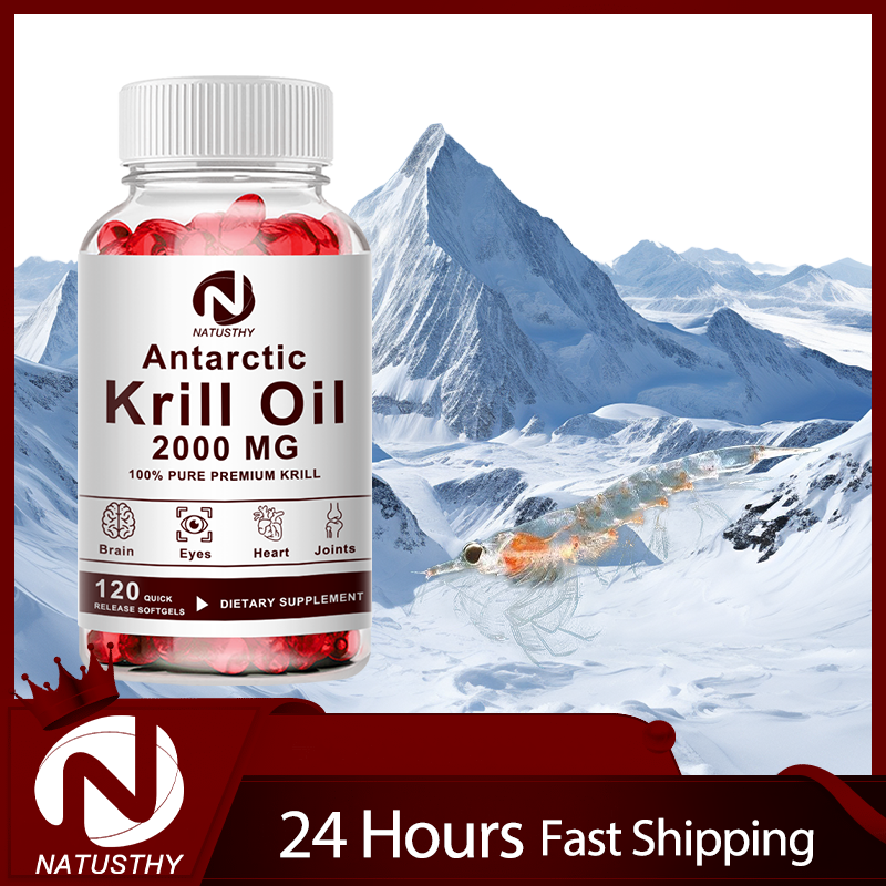 Antarctic Krill Oil 2000mg 120 - Krill Oil Supplement reseña y precio