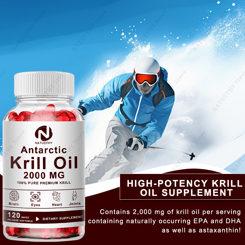Antarctic Krill Oil 2000mg 120 - Krill Oil Supplement reseña y precio