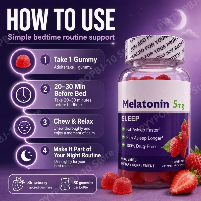 Melatonin 5mg Gummies Sleep Su - Melatonin Sleep Gummy reseña y precio