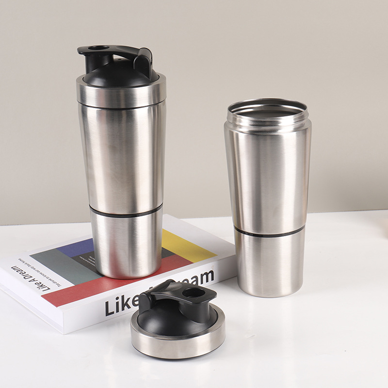 Stainless Steel Protein Shaker - Nutrition Fitness reseña y precio