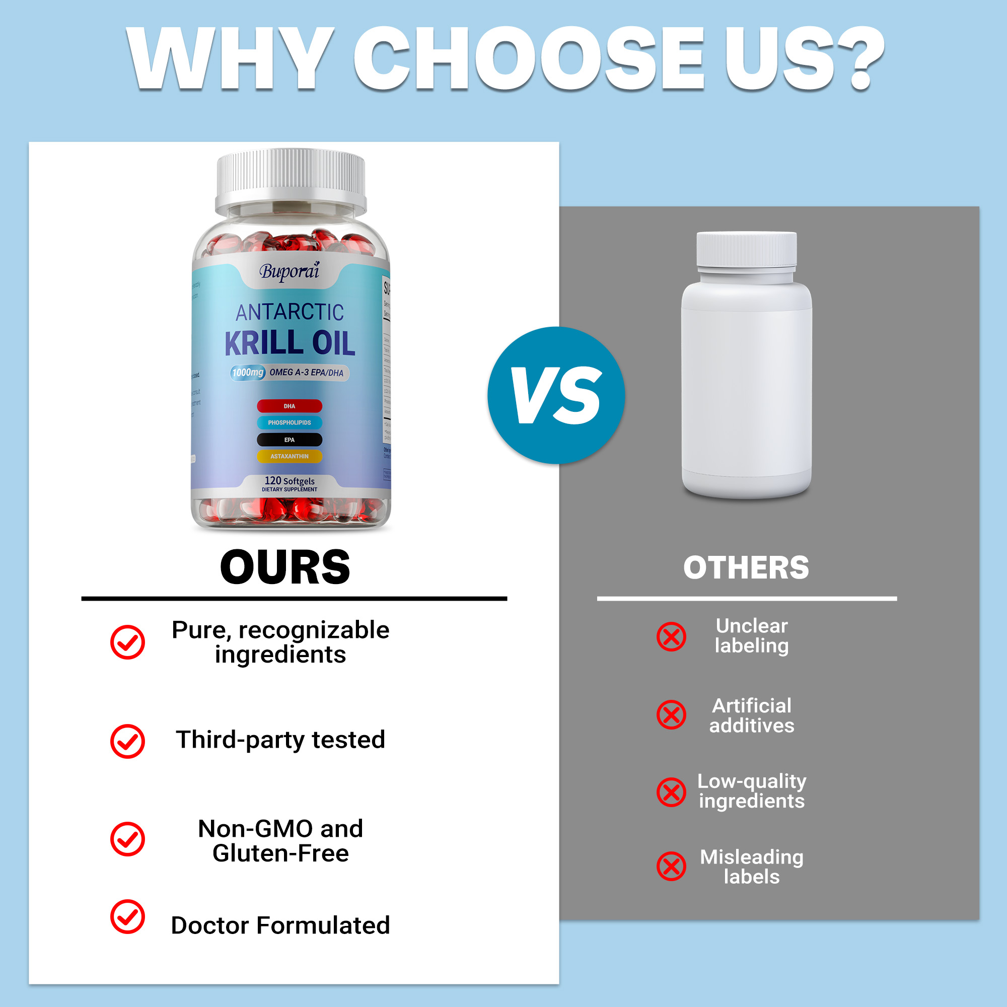 Antarctic Krill Oil Supplement - Krill Oil Supplement reseña y precio