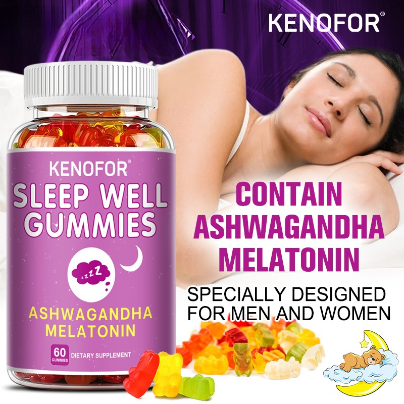Melatonin + Ashwagandha Gummie - Melatonin Sleep Gummy reseña y precio
