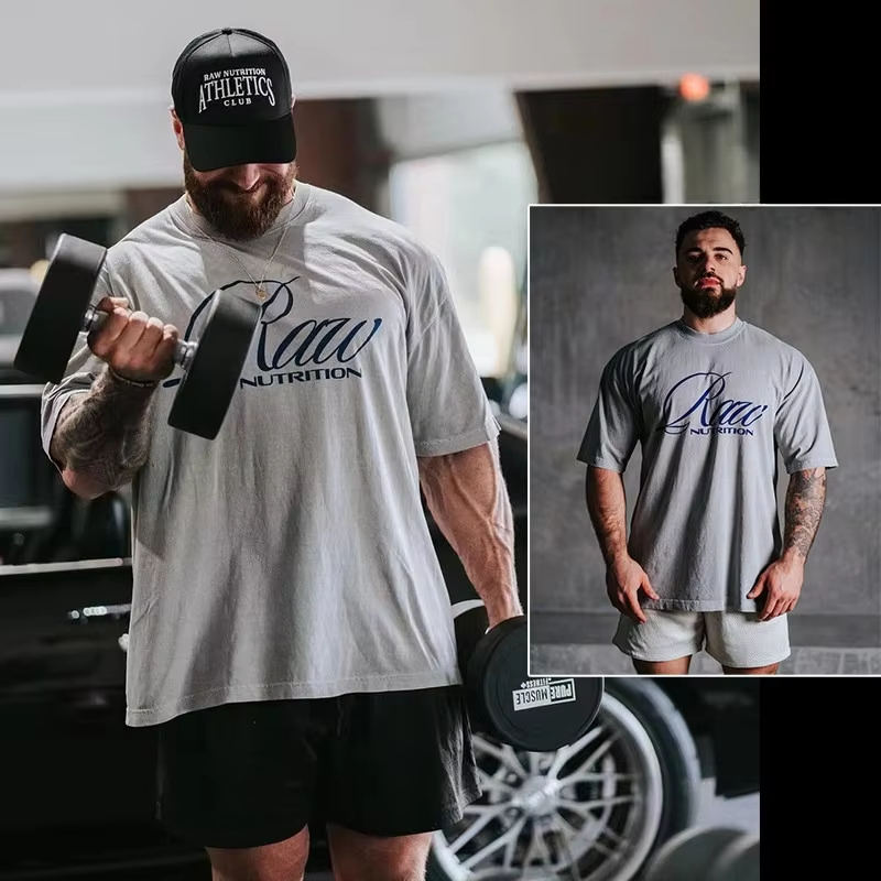 Men's Neutral Tone Gym T-Shirt - Nutrition Fitness reseña y precio