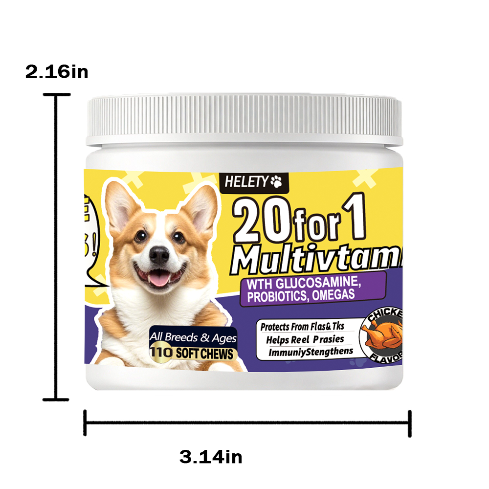20-in-1 Dog Multivitamin Soft  - Nutrition Zinc reseña y precio
