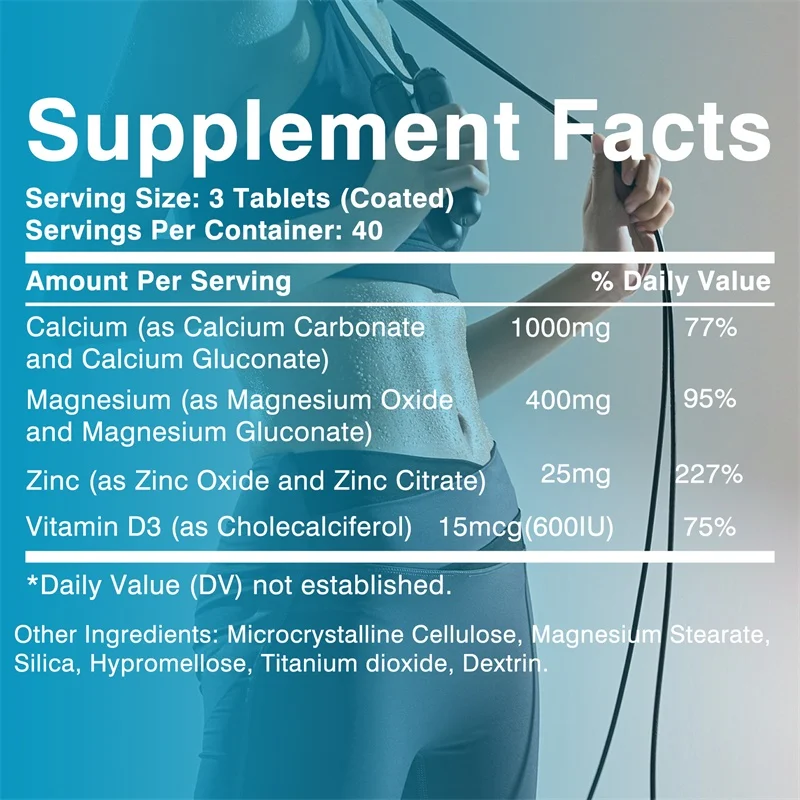 Calcium Magnesium Zinc Vitamin - Nutrition Zinc reseña y precio