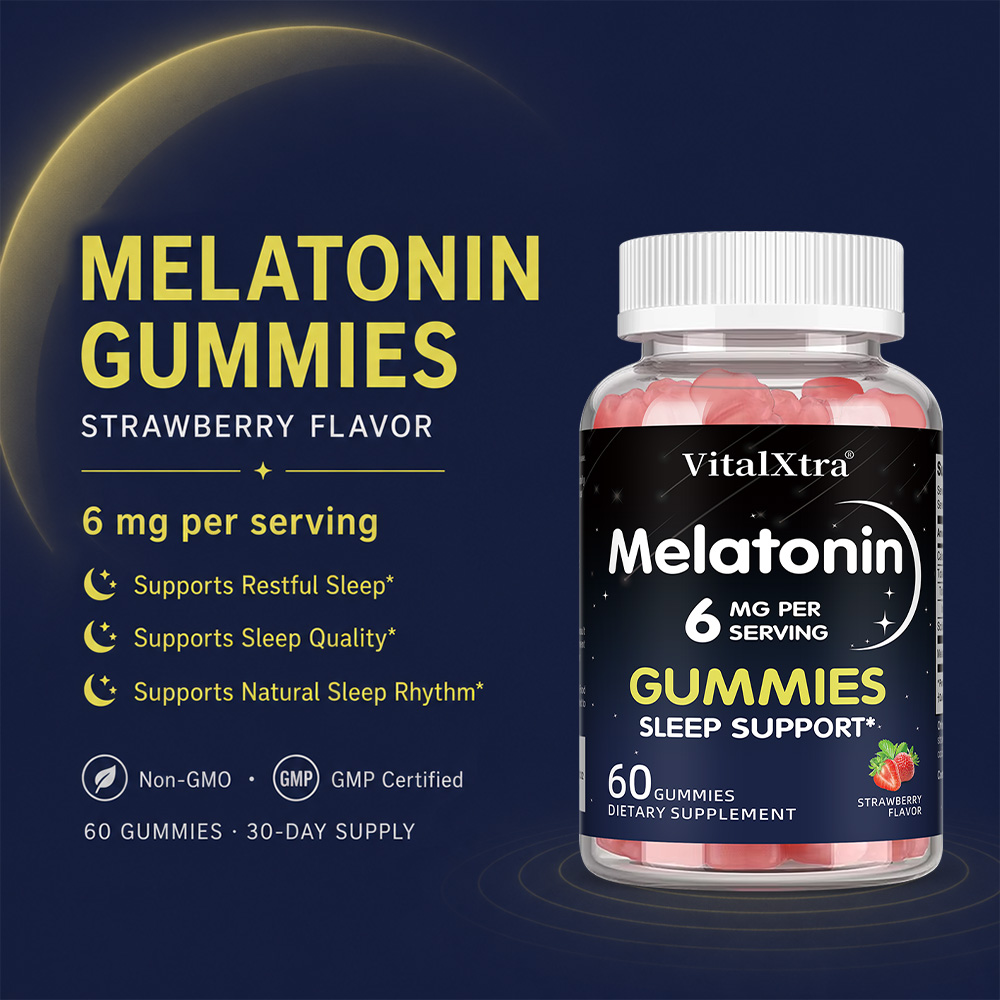 Melatonin Gummies 6mg, Natural - Melatonin Sleep Gummy reseña y precio