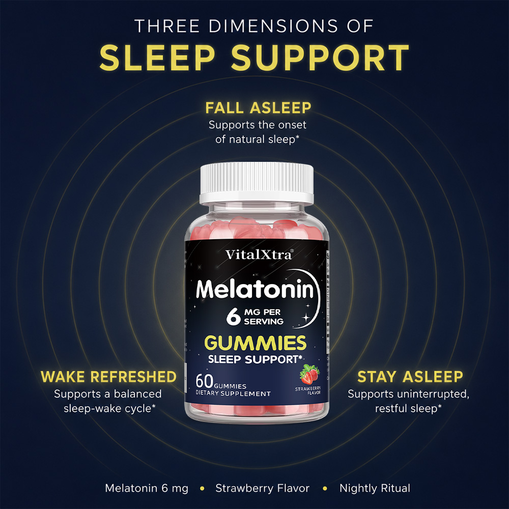 Melatonin Gummies 6mg, Natural - Melatonin Sleep Gummy reseña y precio