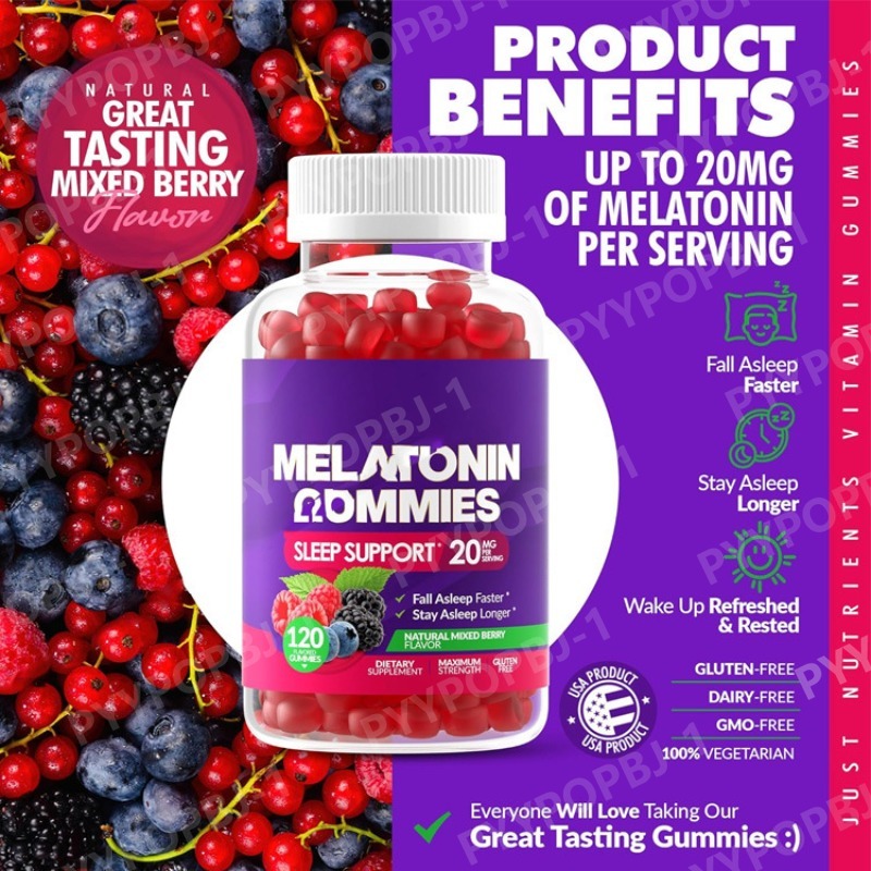 Melatonin 20mg Gummies 120 Cou - Melatonin Sleep Gummy reseña y precio