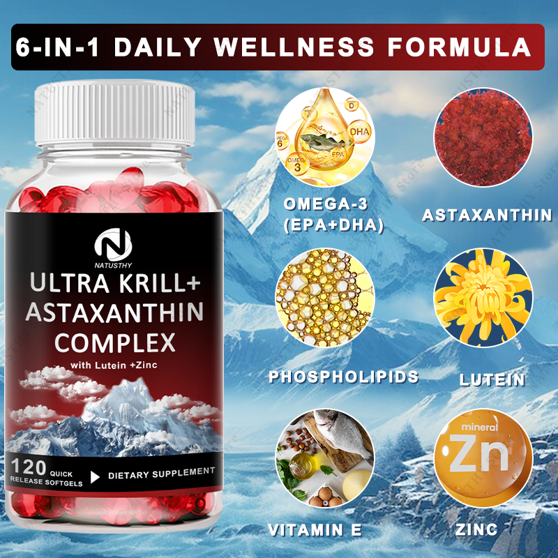 Ultra Krill Oil with Astaxanth - Krill Oil Supplement reseña y precio