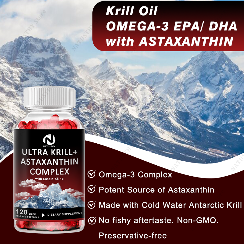 Ultra Krill Oil with Astaxanth - Krill Oil Supplement reseña y precio