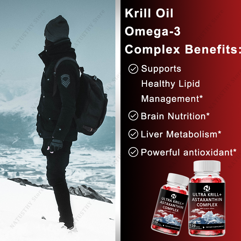 Ultra Krill Oil with Astaxanth - Krill Oil Supplement reseña y precio