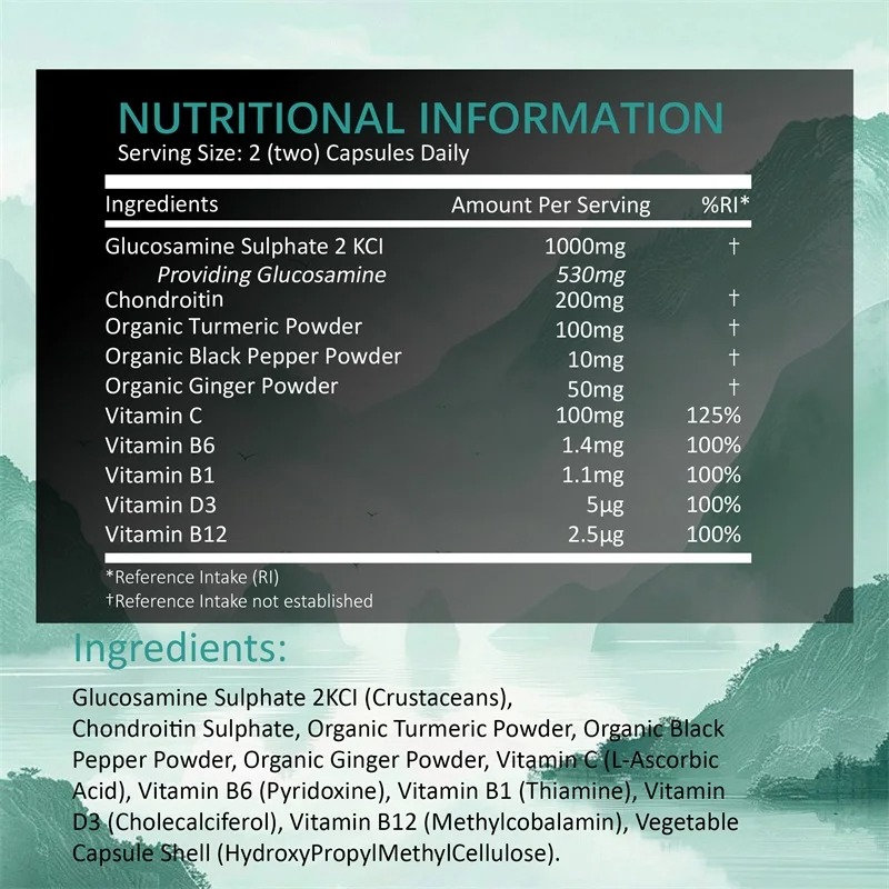 120pcs Glucosamine and Chondro - Glucosamine Chondroitin Joint reseña y precio