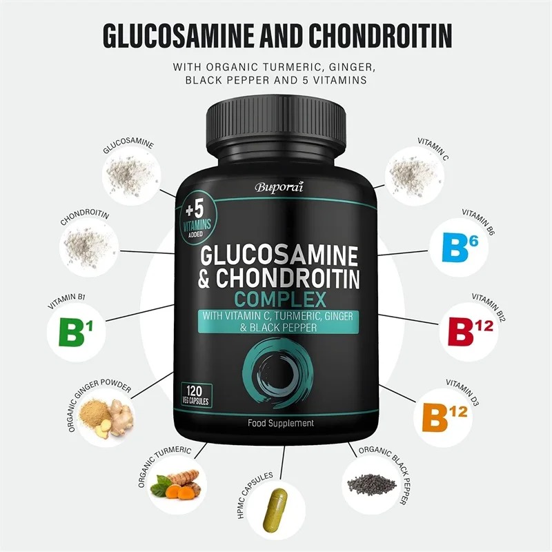 120pcs Glucosamine and Chondro - Glucosamine Chondroitin Joint reseña y precio
