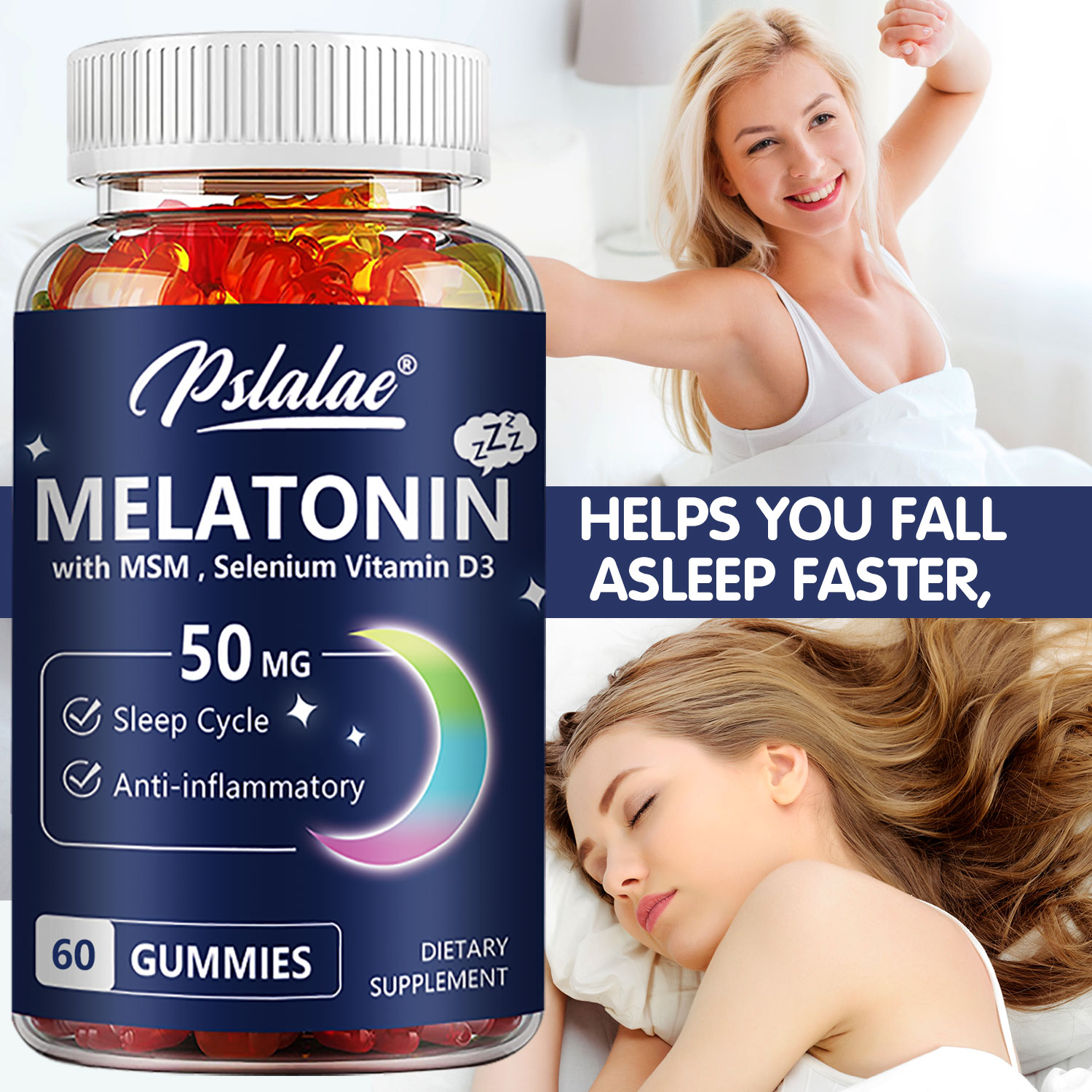 Melatonin Gummies 50mg - Anxie - Melatonin Sleep Gummy reseña y precio